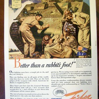 1943 Body by Fisher with 3 Soldiers by Tank