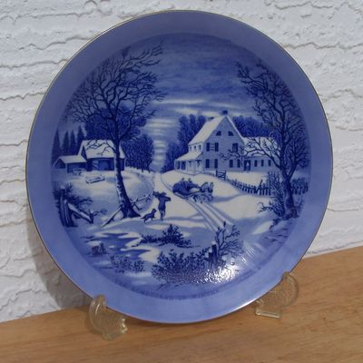 Currier & Ives, The Homestead In Winter, Plate
