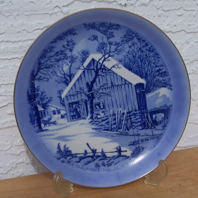 Currier & Ives, The Old Homestead In Winter, Plate