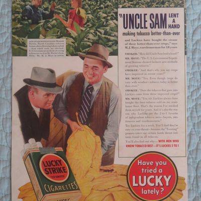 1940 Lucky Strike Cigarettes with Bennett Partin