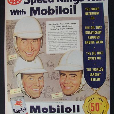 1953 Mobil Oil with Speed Kings