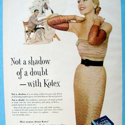 1952 Kotex with Woman in Lovely Dress