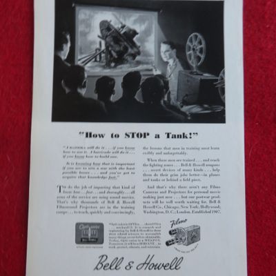1944 Bell & Howell with Soldiers Watching Film