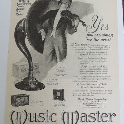 1925 Music Master With Man Playing Violin