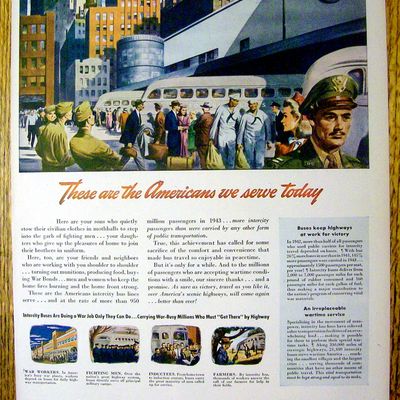 1944 Motor Bus Lines Of America