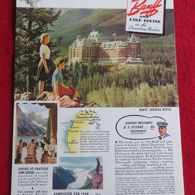 1940 Canadian Pacific with Banff & Lake Louise