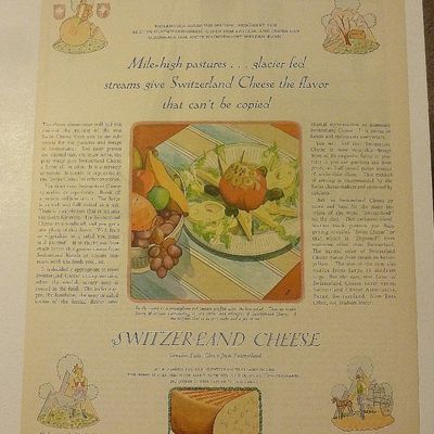 1928 Switzerland Cheese With Cheese With Stuffed Tomato