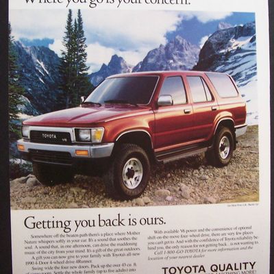 Vintage Ad: 1989 Toyota 4 Door 4 Runner