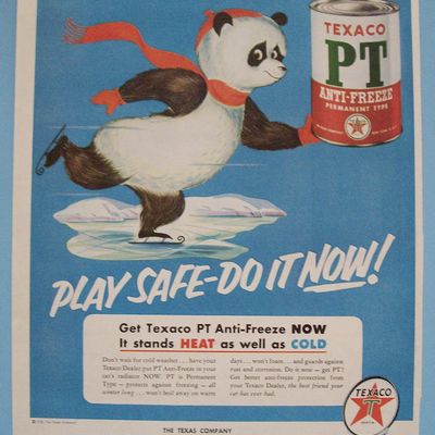 Vintage Ad: 1953 Texaco PT Anti - Freeze