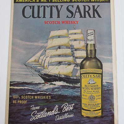 1963 Cutty Sark Whisky With Ship