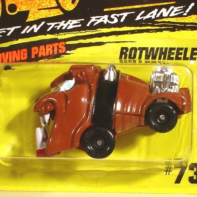 Matchbox 1994-1997 style card, #73 Rotwheeler