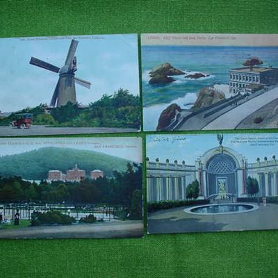9 Old San Francisco, Calif Postcards