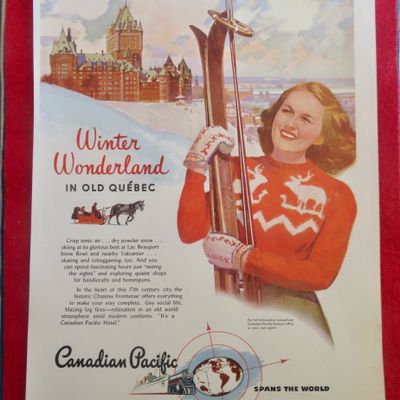 1950's Canadian Pacific with Old Quebec