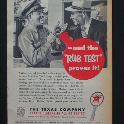 1952 Texaco with the Rub Test Proves It
