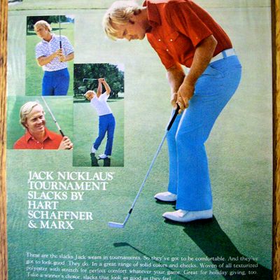 1974 Jack Nicklaus Tournament Slacks w/ Jack Nicklaus