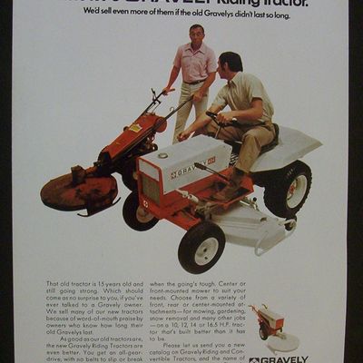 1970  Gravely  Riding  Tractor