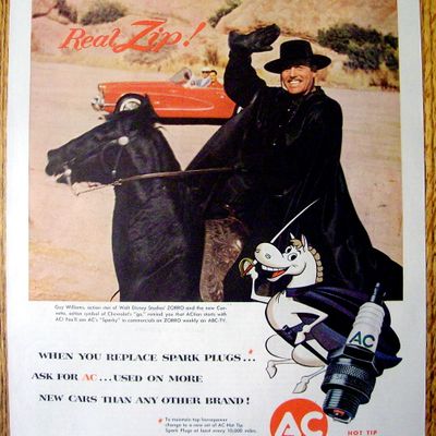 Vintage Ad: 1959 AC Spark Plugs w/ Guy Williams