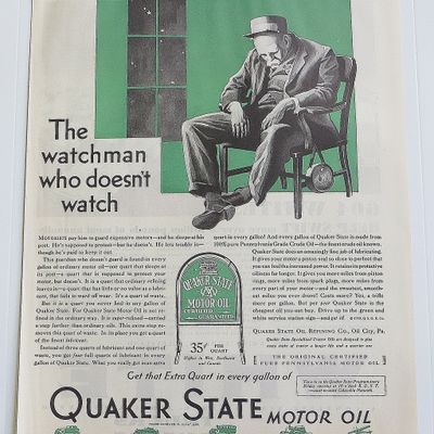 1930 Quaker State With Watchman