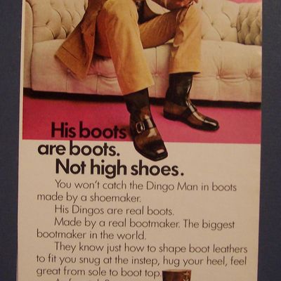 1971 Dingo Boots with Joe Namath