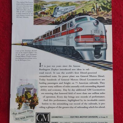 1944 General Motors Diesel Power with the Zephyr