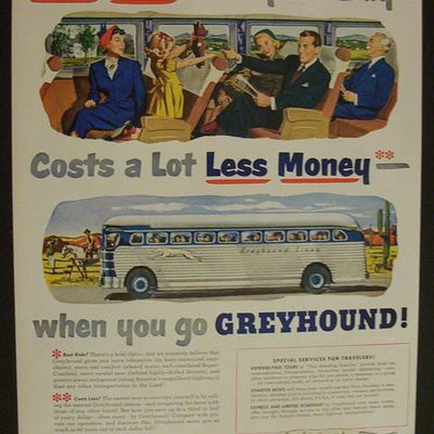 Vintage Ad: 1950  Greyhound
