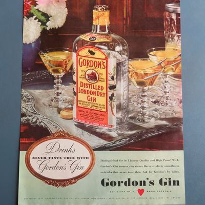 Gordon's Distilled London Dry Gin with Bottle Of Gin