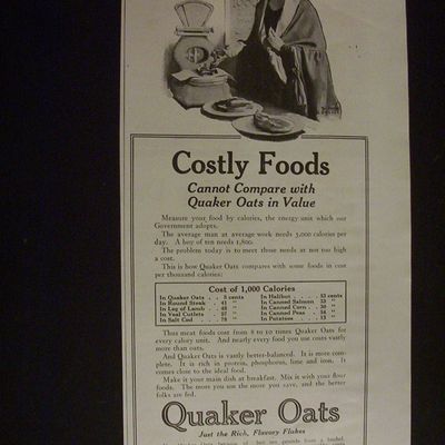 1918  Quaker  Oats