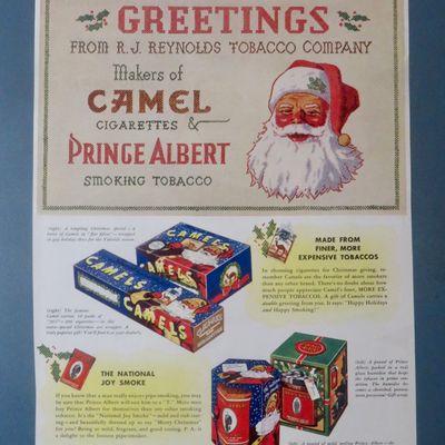 1937 Camel Cigarettes with Santa Claus