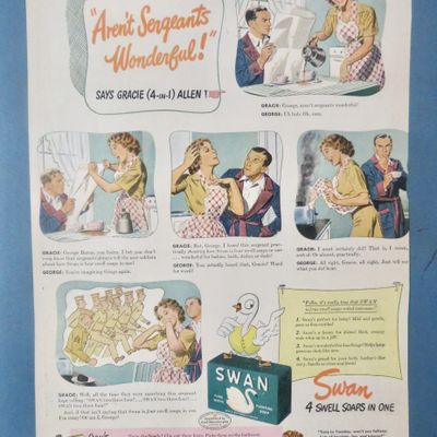 1930's Swan Soap with Aren't Sergeants Wonderful
