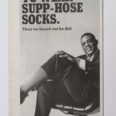 1966 Supp Hose Socks With Baseball's Willie Mays