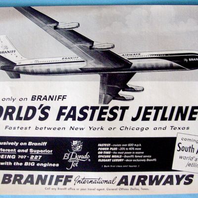 Vintage Ad: 1960 Braniff International Airways