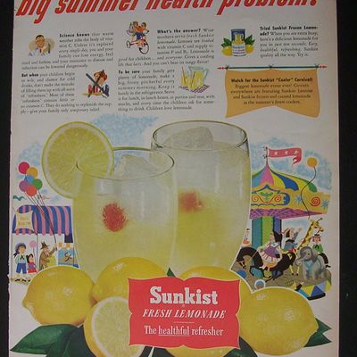 1952  Sunkist  Lemonade