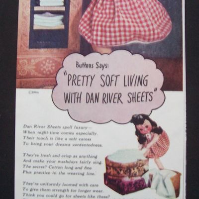 Vintage Ad: 1947 Dan River Sheets