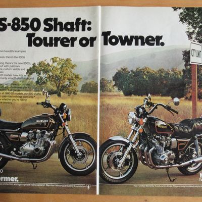 1980 Suzuki Motorcycle with GS 850 Shaft Motorcycle