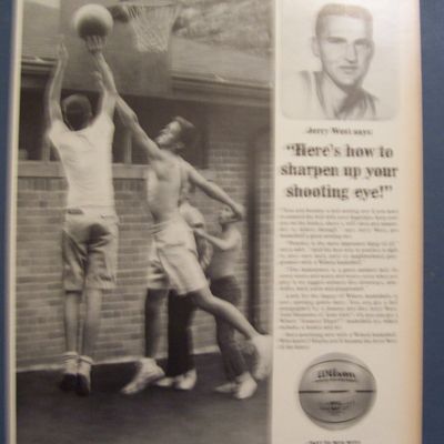 Vintage Ad: 1965 Wilson Basketball with Jerry West