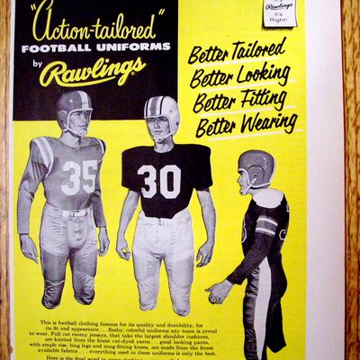 Vintage Ad: 1955 Rawlings Football Uniforms