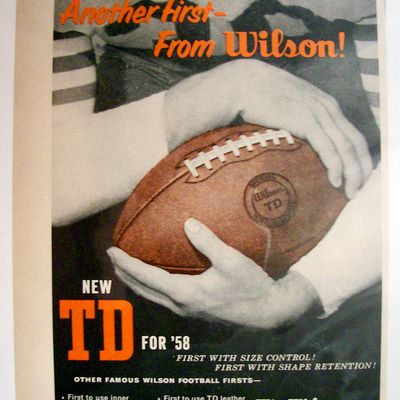 Vintage Ad: 1958 Wilson Football