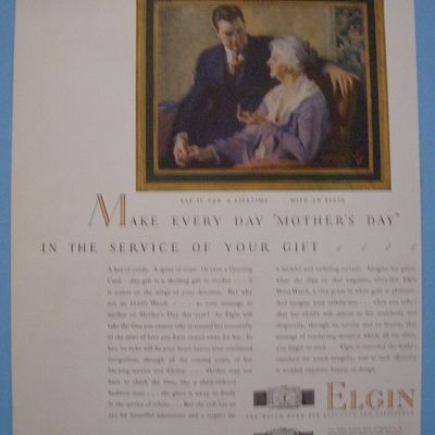 Vintage Ad: 1927 Elgin Watches