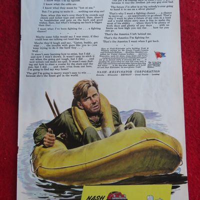 1944 Nash/Kelvinator with Soldier Floating In A Raft