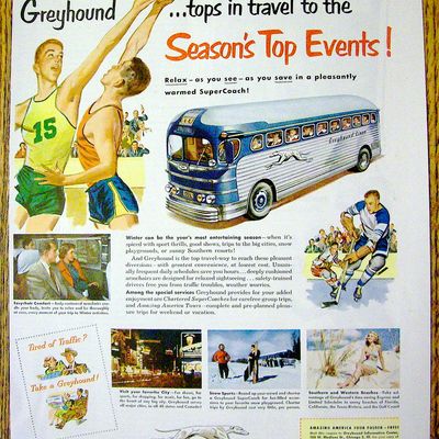 1951 Greyhound with Season's Top Events