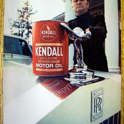 1969 Kendall Motor Oil with Chauffeur Holding Can