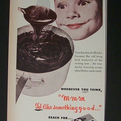 Vintage Ad: 1952  Welch's  Cocoanut