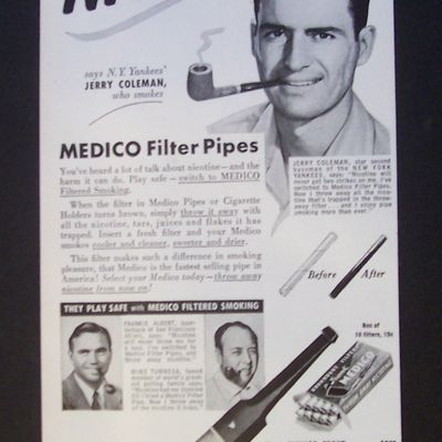 1951  Medico Filter Pipes with Jerry  Coleman