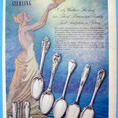 1948 Wallace Sterling with 5 Wallace Sterling Styles