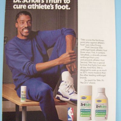 Vintage Ad: 1990 Dr. Scholl's Tritin w/ Julius Erving