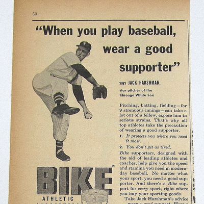 1958 Vintage Bike Athletic Supporter with Jack Harshman