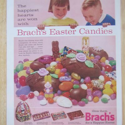 1963 Brach's Easter Candy w/ Children Looking at Candy