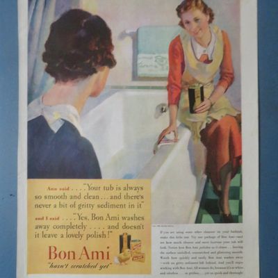 1935 Bon Ami Powder with Two Women Talking