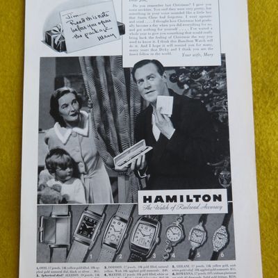 1938 Hamilton Watches with Man Opening Watch