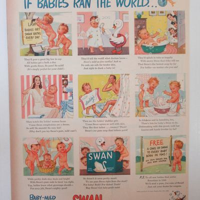 1945 Swan Soap with If Babies Ran The World